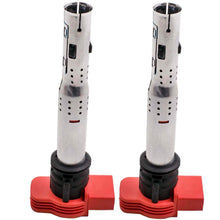 Laad de afbeelding in de galerijviewer, 4x Red Coil Pack Set geschikt voor AUDI R8 2.0 TFSI/ 2.0TSI A3/ geschikt voor Golf 5/ Leon 06E905115E