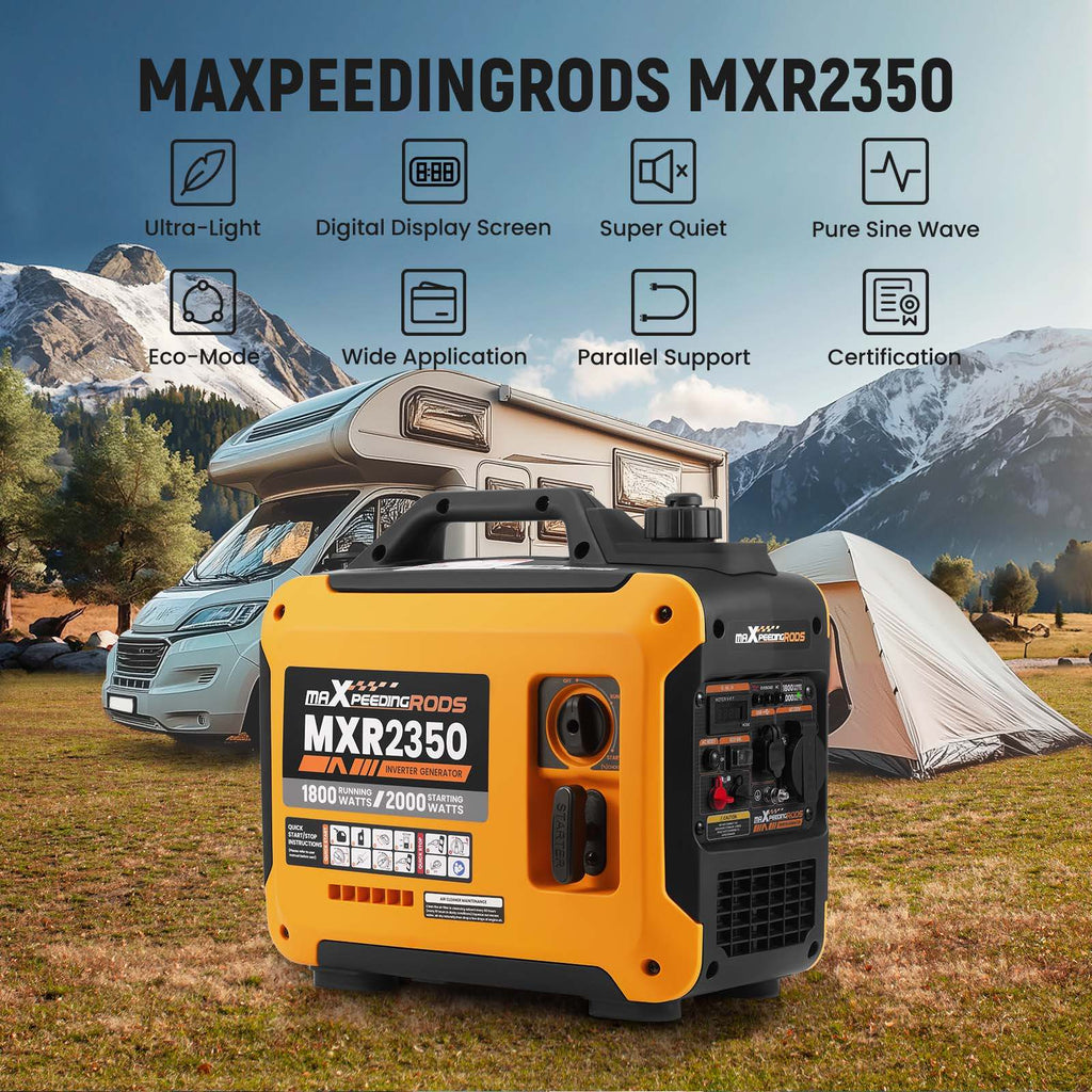 1.8KW-2KW Inverter Power Generator only 15kg Perfect for Camping Outdoor Travel