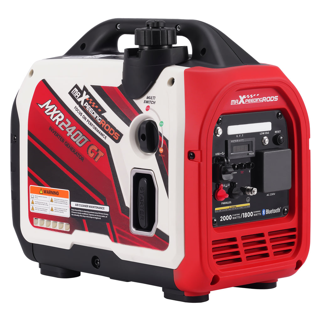 Suitecase 2000W Petrol Inverter Generator voor Camping RV + Bluetooth App