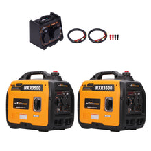 Laad de afbeelding in de galerijviewer, 2x 3300W Inverter Stromerzeuger Benzin Notstromaggregat mit Parallelschaltbox