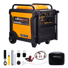 Laad de afbeelding in de galerijviewer, Inverter Petrol Generator Portable 7500W E-start met ATS Interface en wheels