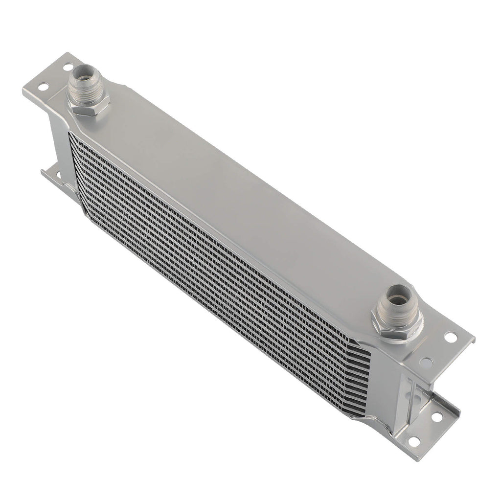 Oil Cooler + Filter Relocation Kit Fit For Universal 13 Row An10 Engine Sliver