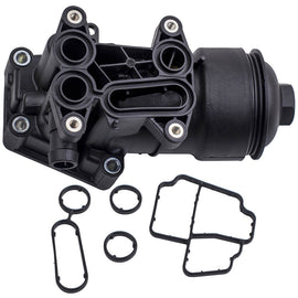 Oil Filter Housing Cooler Cover and Gasket geschikt voor Audi Seat Skoda VW 2.0TDI