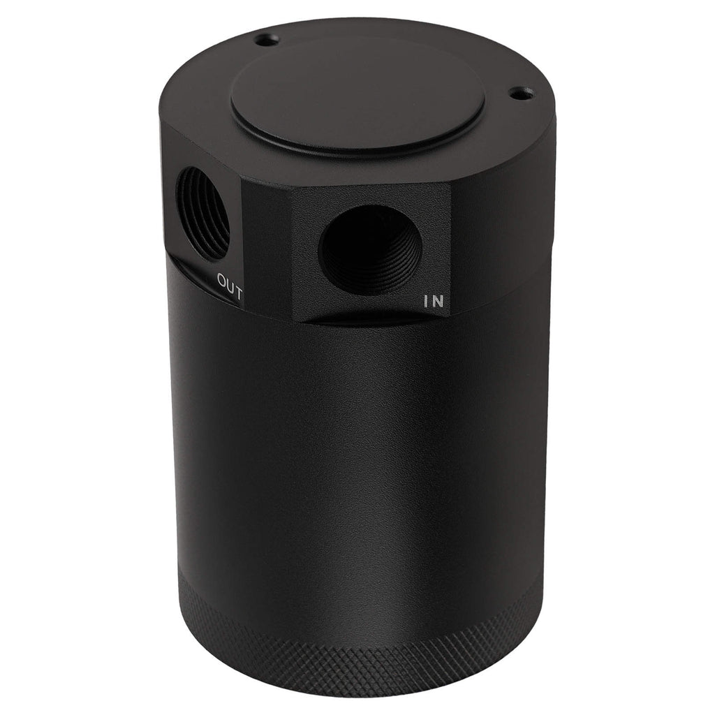 Universal 2-port Oil Catch Can Oil Collection Tank Reservoir Tank + Filter