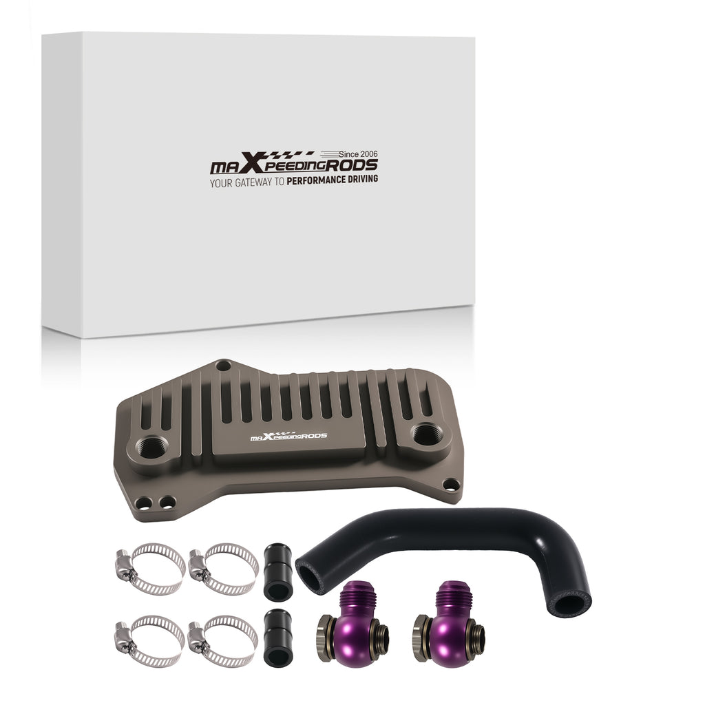 Aluminum AN10 Oil Cooler Sandwich Adapter geschikt voor VW Audi Golf DQ500 DQ381