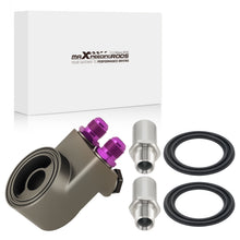 Laad de afbeelding in de galerijviewer, Aluminum AN10 Oil Cooler Sandwich Adapter geschikt voor Subaru BRZ GT86 Purple M20*1.5