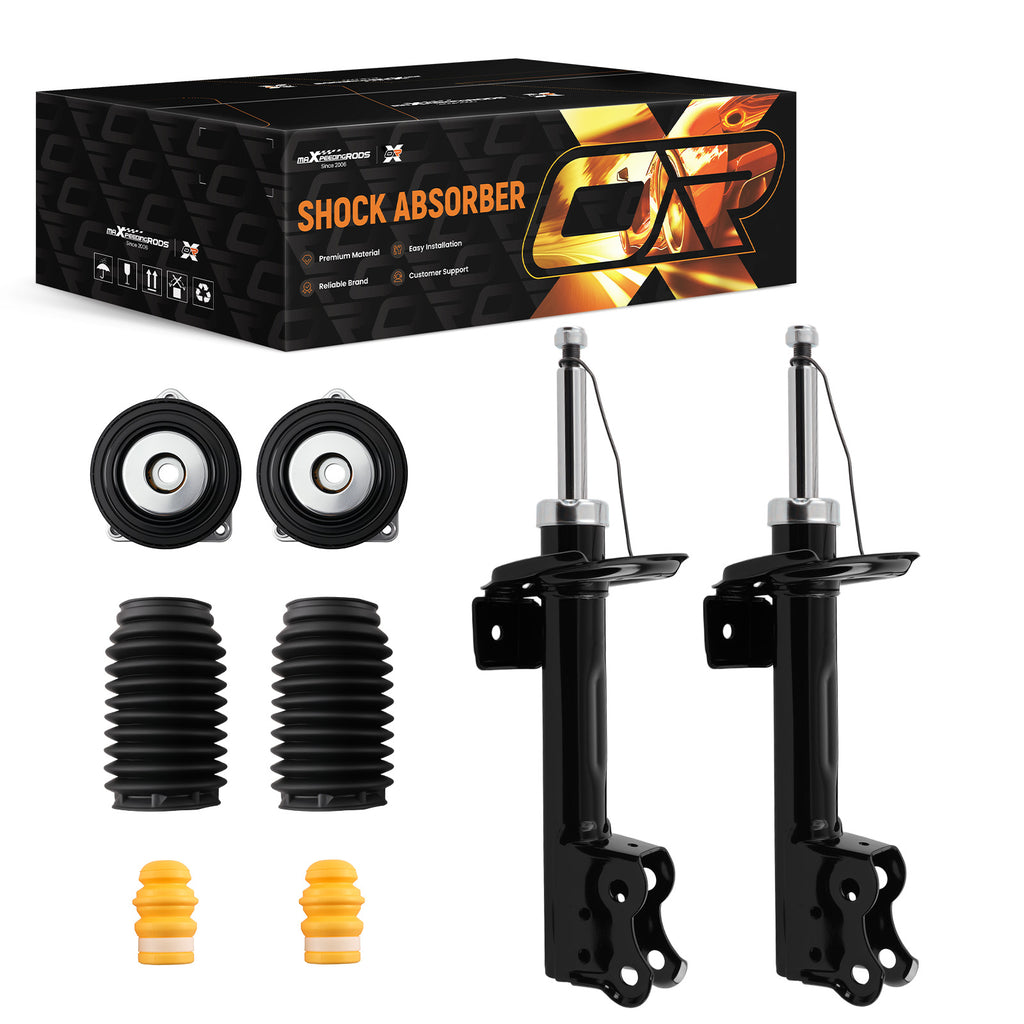2x Amortiguador + Cojinete De Bóveda Delantero compatible for Mercedes Clase A W169 B W245