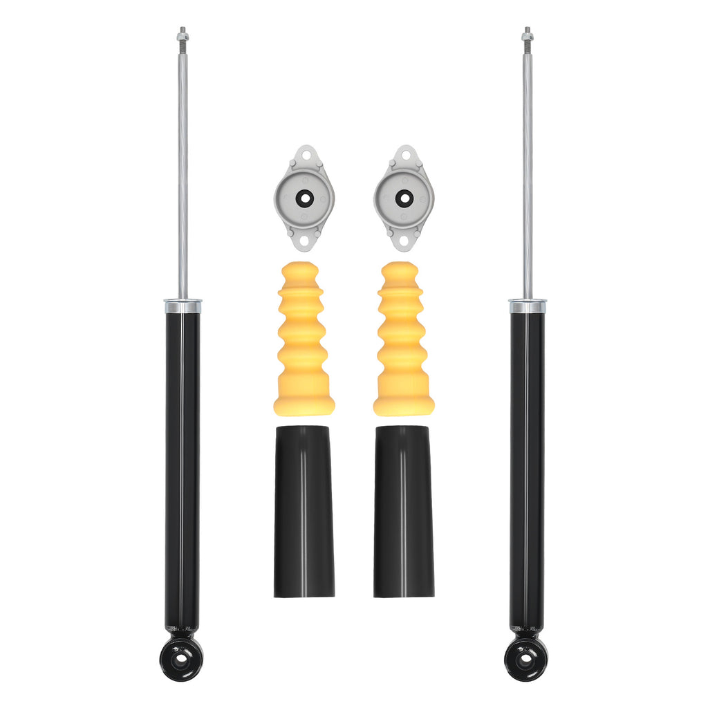 2x Amortiguador + tope + cojinete de domo detrás Kit compatible for MAZDA 2 2007-17 315150