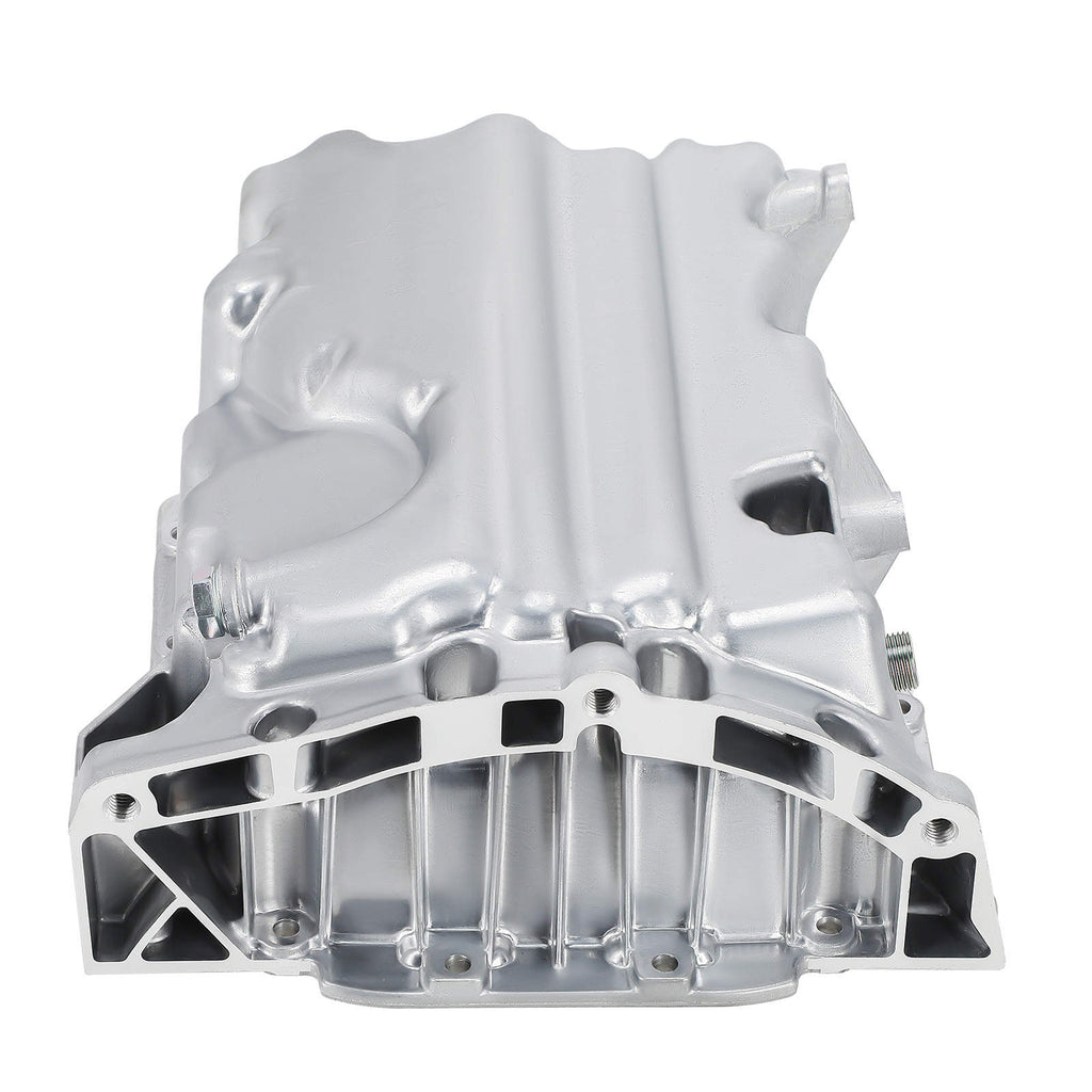 Aluminum oil pan silver 04C103603D compatible for Seat Mii KE1 KF1 compatible for Skoda Citigo NF1 compatible for VW UP!