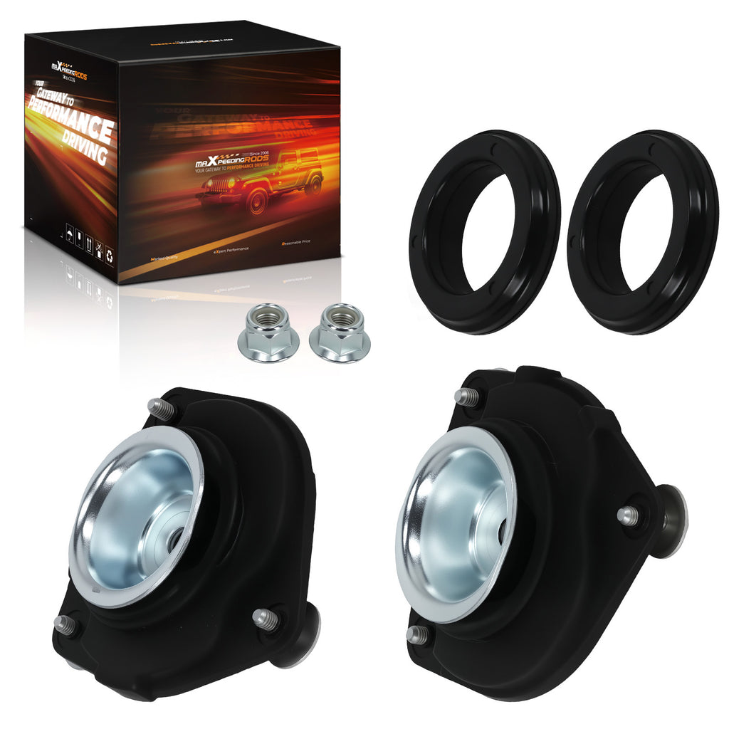 2x Anclaje Amortiguador Delantero compatible for Nissan Micra III Tiida 2003-11 54325-ED02A