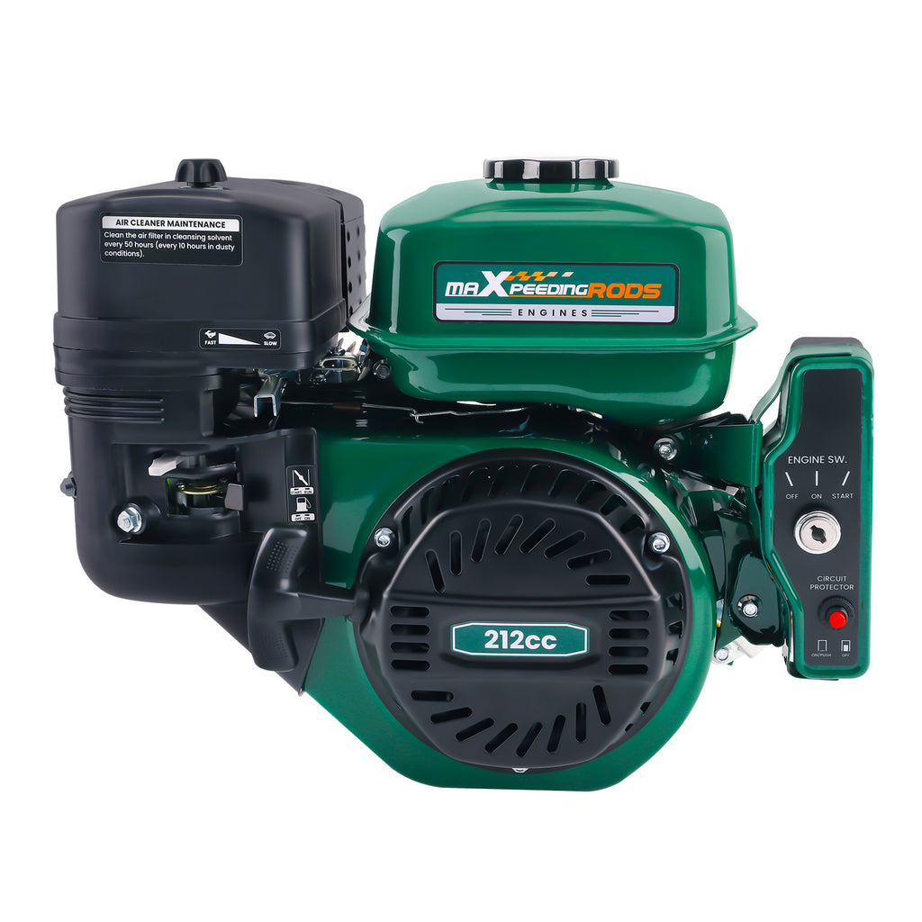 Petrol engine 7HP 212cc 4 Stroke OHV 3.6KW electric starter horizontal engine