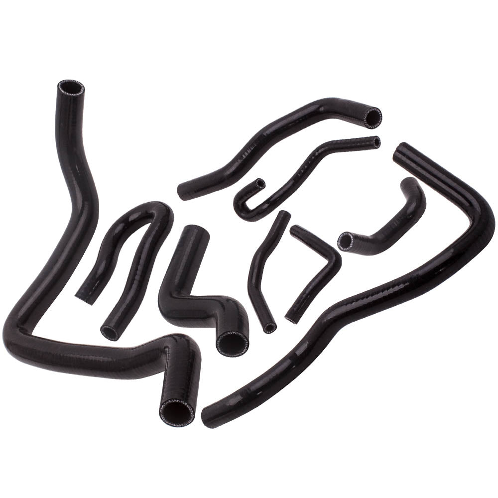 geschikt voor Honda Civic D15 D16 EG EK SOHC 1992-2000 9Pcs Black Heater Hose Pipe Kit