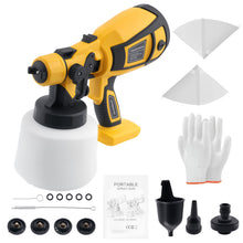 Laad de afbeelding in de galerijviewer, 200W Electric Gun HVLP Paint Sprayer 18V-24V 5 Nozzles Adjustable Pattern