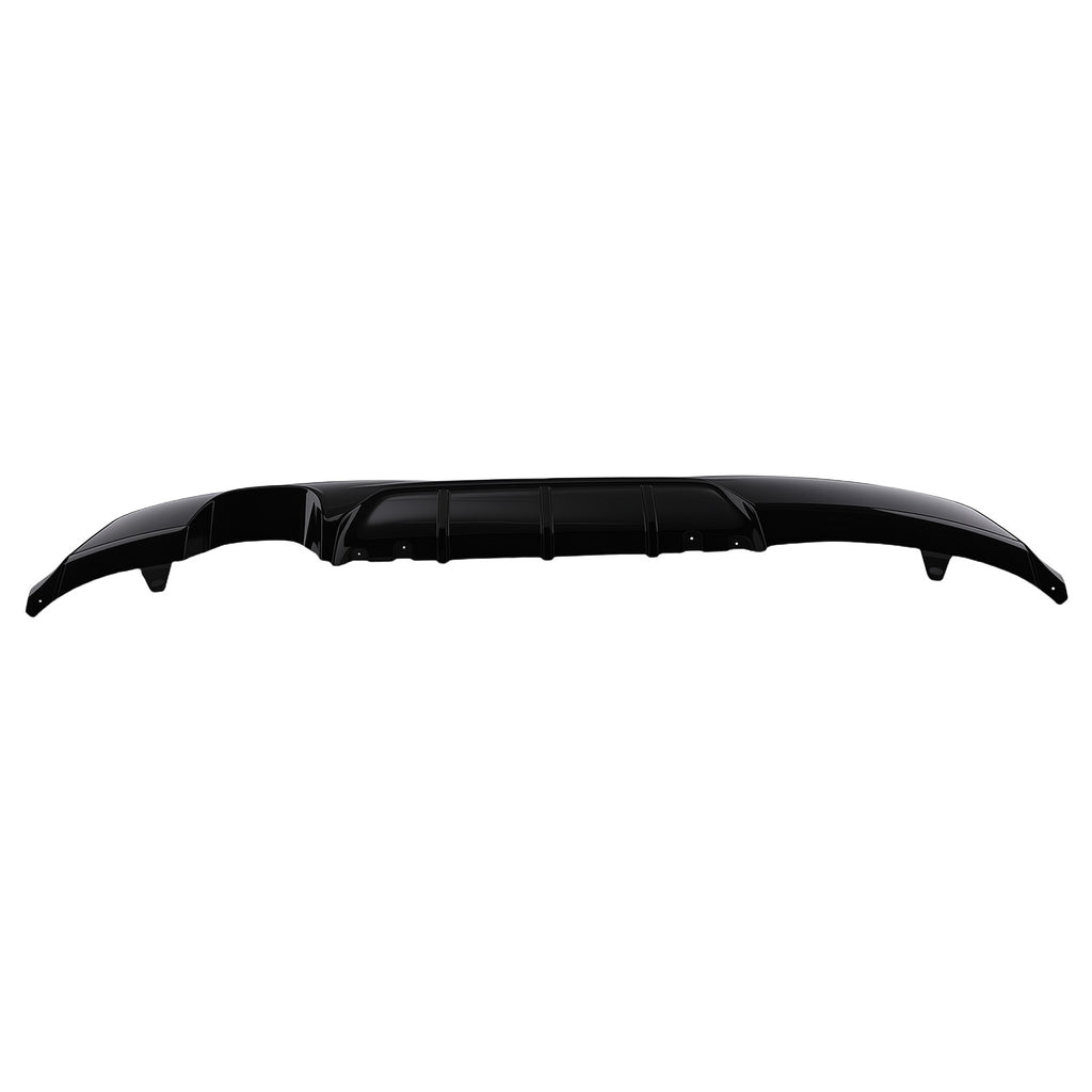 Black Lower Lip geschikt voor BMW 2 Series F22 F23 M Sport 2014-2021 Achter Diffuser PP