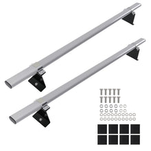 Laad de afbeelding in de galerijviewer, 2 Bar Roof Rack geschikt voor Citroen Berlingo Van 2008-2018 85kg Carbon Steel 1355mm