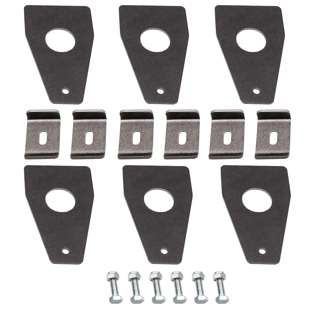 6x 6-inch Universal Gutter Mounts voor Roof Rack