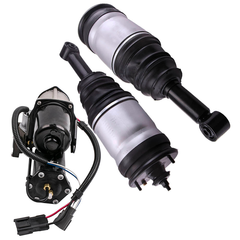 2X Posteriore Ammortizzatori Ad Aria + Compressore for Range compatible for Rover Sport Lr3 Lr4