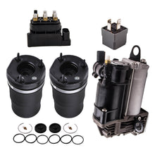Laad de afbeelding in de galerijviewer, 2X Luftfeder Vorne + Kompressor + Ventilblock compatible for Mercedes ML W164 GL X164