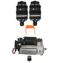 Laad de afbeelding in de galerijviewer, 2x Federbalg 2Pins Hinten + Kompressor compatible for Mercedes E-Klasse S211 A2113200925