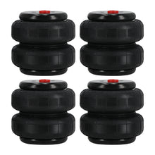 Laad de afbeelding in de galerijviewer, 4x Air Lift Spring Bag Shock Strut 2500 lbs Ophanging two Bellows 1/2npt port