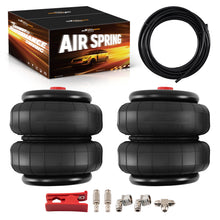 Laad de afbeelding in de galerijviewer, Universal Pair Heavy Duty Double Bellow Air Ophanging Spring Bag Kit 2500 lbs