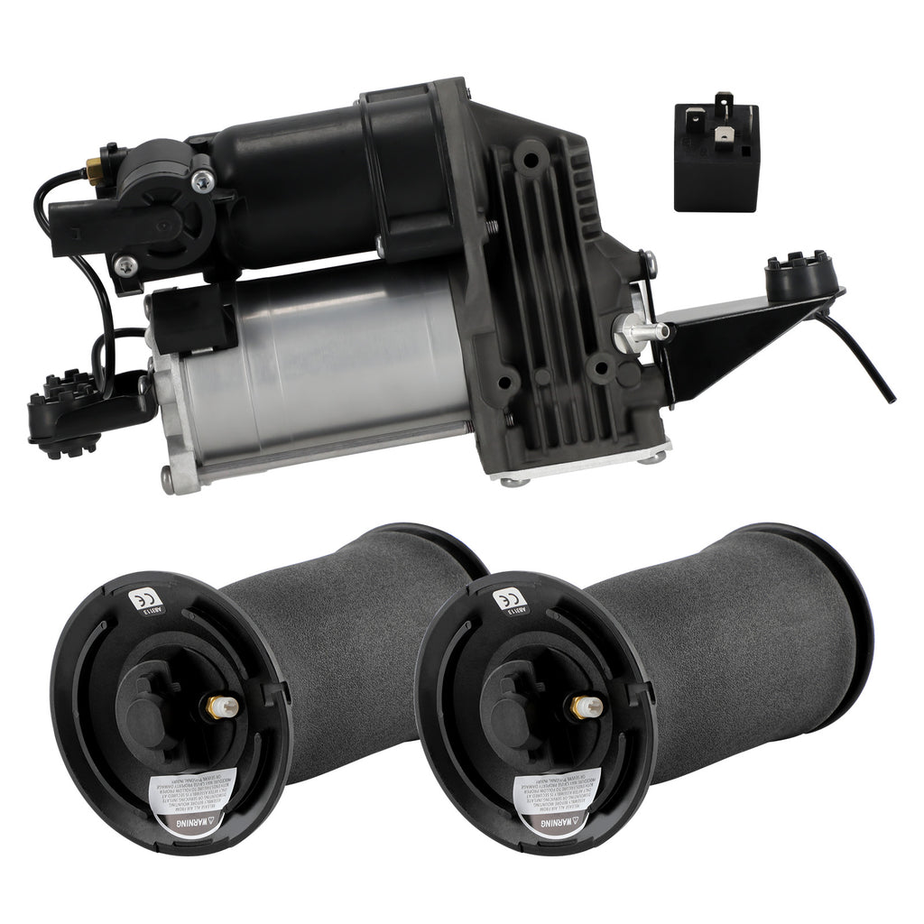 Pair Air Ophanging Spring Bag1x Air Compressor Pump geschikt voor BMW 5 Series E61