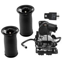 Laad de afbeelding in de galerijviewer, 2X Luftbalg Hinten + Kompressor mit Halterung + Ventilblock compatible for BMW 5er E61 520d