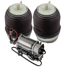 Laad de afbeelding in de galerijviewer, Paire de suspension pneumatique arrière + compresseur compatible for Audi A6 4F C6