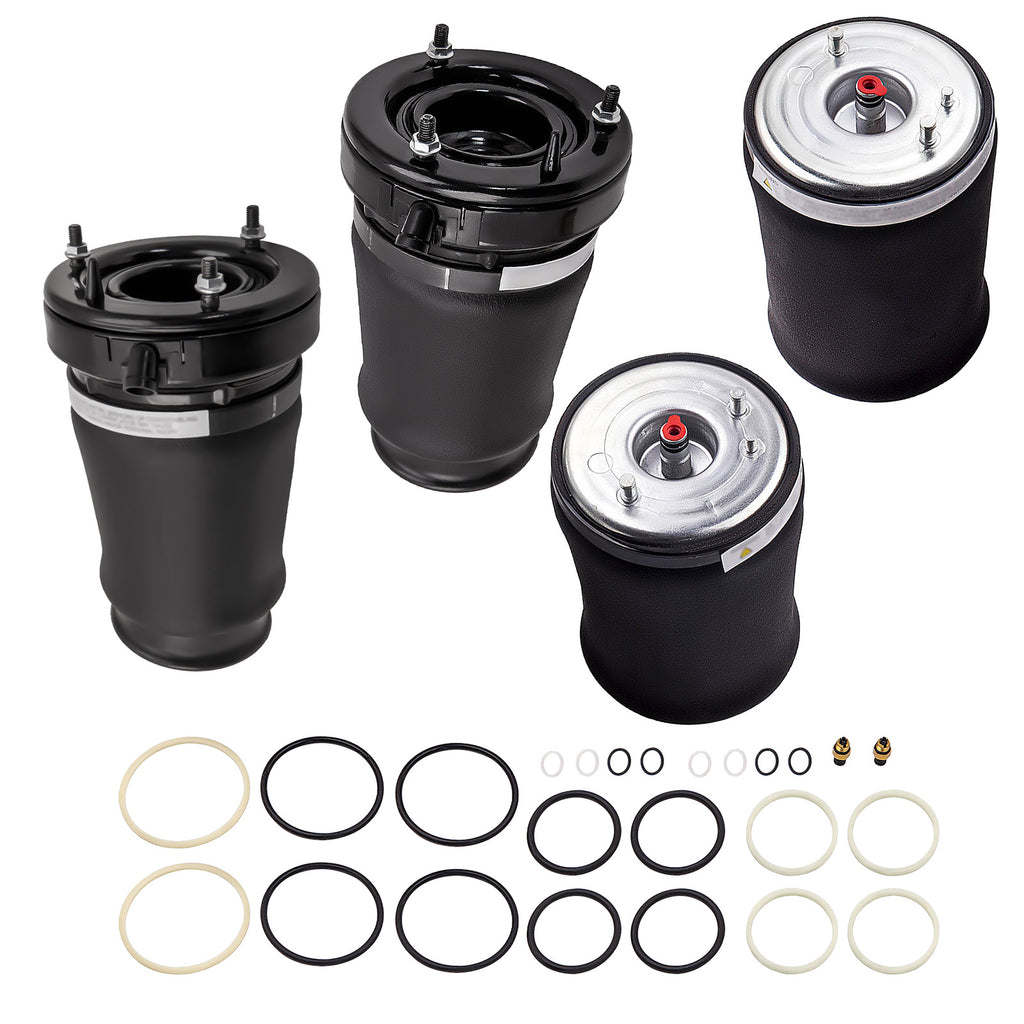 4X Luftfederung Luftfeder Federbalg Vorne Hinten L+R compatible for BMW X5 E53 2000-2007