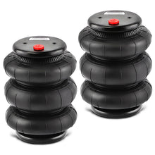 Laad de afbeelding in de galerijviewer, Pair of triple bellows 2600 LBS air bellows spring bellows air Ophanging voor Light Duty