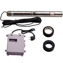 Laad de afbeelding in de galerijviewer, 4” 1.1KW Borehole Deep Well Water Submersible Electric Pump + 20m Cable Head 54m