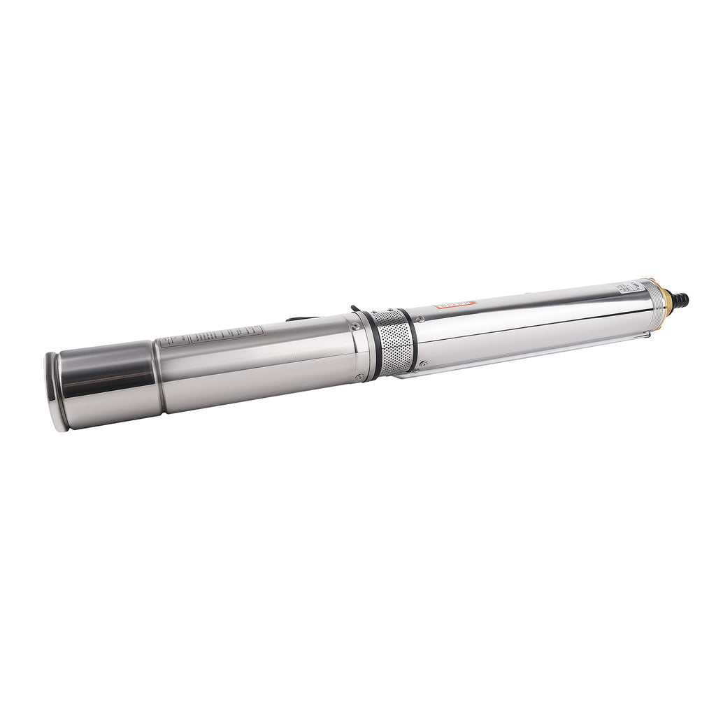 35 °C 4 inch 1100W 6600 L/H Brushless Submersible Pump 102m + 20m Cable