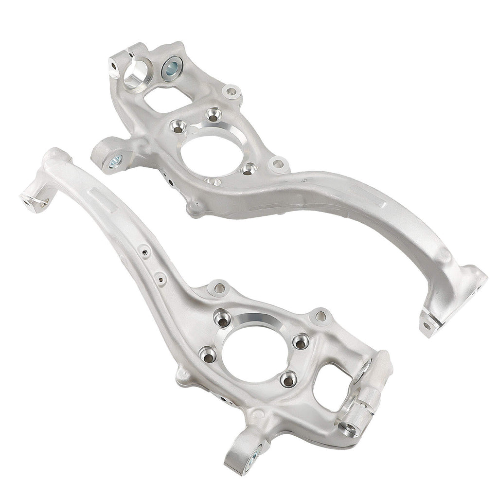 2X FRONT LEFT + RIGHT STEERING KNUCKLE HUB BEARING CARRIER ARM compatible for AUDI A4 8K