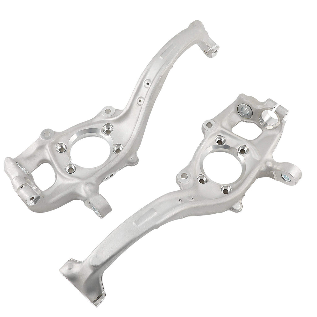 2X FRONT LEFT + RIGHT STEERING KNUCKLE HUB BEARING CARRIER ARM compatible for AUDI A4 8K