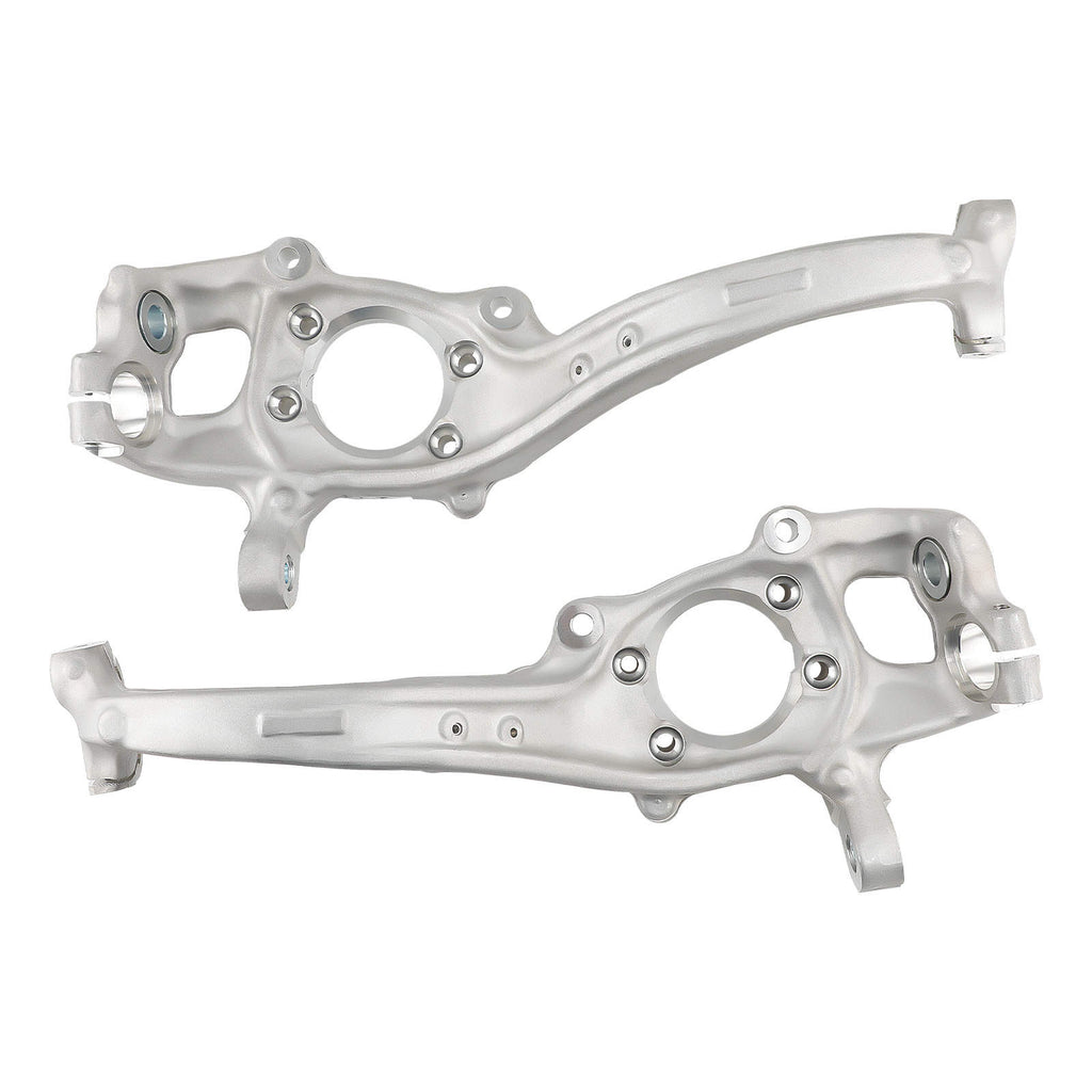 2X FRONT LEFT + RIGHT STEERING KNUCKLE HUB BEARING CARRIER ARM compatible for AUDI A4 8K