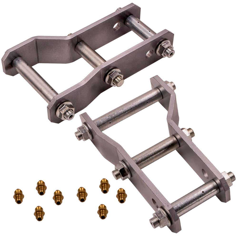 2 Achter Extended 45-48mm Lift Up Greasable Shackles geschikt voor Ford Ranger BT50 geschikt voor Mazda