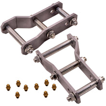 Laad de afbeelding in de galerijviewer, 2 Achter Extended 45-48mm Lift Up Greasable Shackles geschikt voor Ford Ranger BT50 geschikt voor Mazda