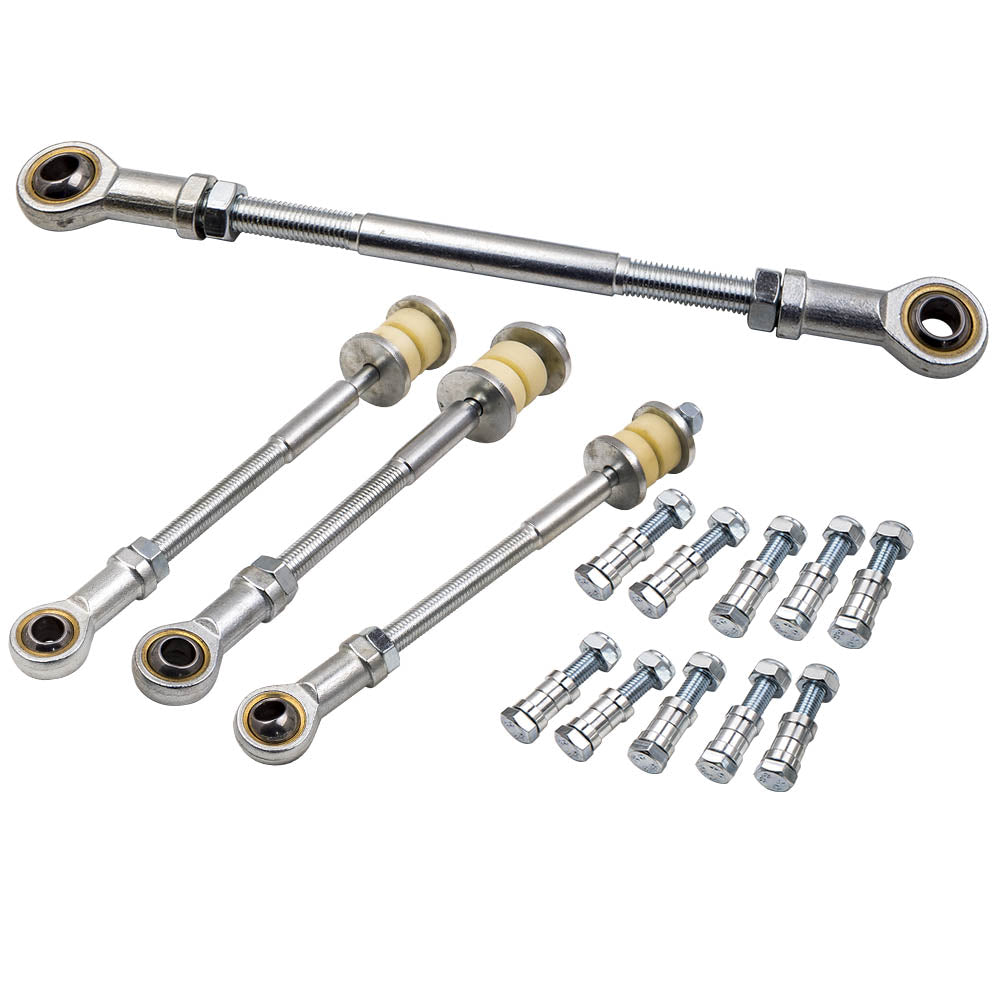 4 Voor en Achter Adjustable Sway Bar Link Kit geschikt voor Nissan Patrol GU Y61 2 inch-8 inch Lift