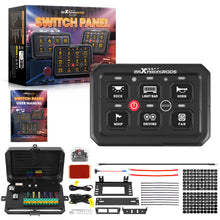 Laad de afbeelding in de galerijviewer, 6 Gang Switch Panel Kit Automatic Dimmable Off Road LED Light Controller voor ATV