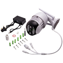 Laad de afbeelding in de galerijviewer, Weatherproof Outdoor Camera 1080P Pan Tilt Zoom Remote View UK Plug geschikt voor White