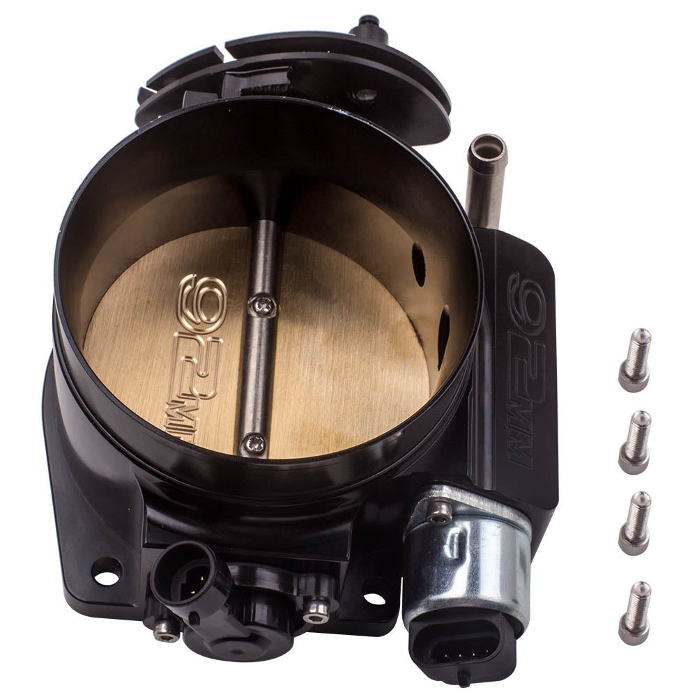 geschikt voor GEN III LS2, LS3, LS7, LSX LS Style 4 bolt 92mm Throttle Body en TPS IAC