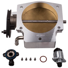 Laad de afbeelding in de galerijviewer, Silver Throttle Body geschikt voor 3 LS1 LS2 LS3 LS6 LS7 LSX BILLET + TPS IAC 102MM