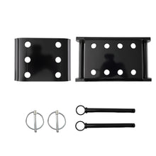 Laad de afbeelding in de galerijviewer, Adjustable Black Tow Hitch Drop Plate geschikt voor Land Rover Defender Van 4x4 3500kg