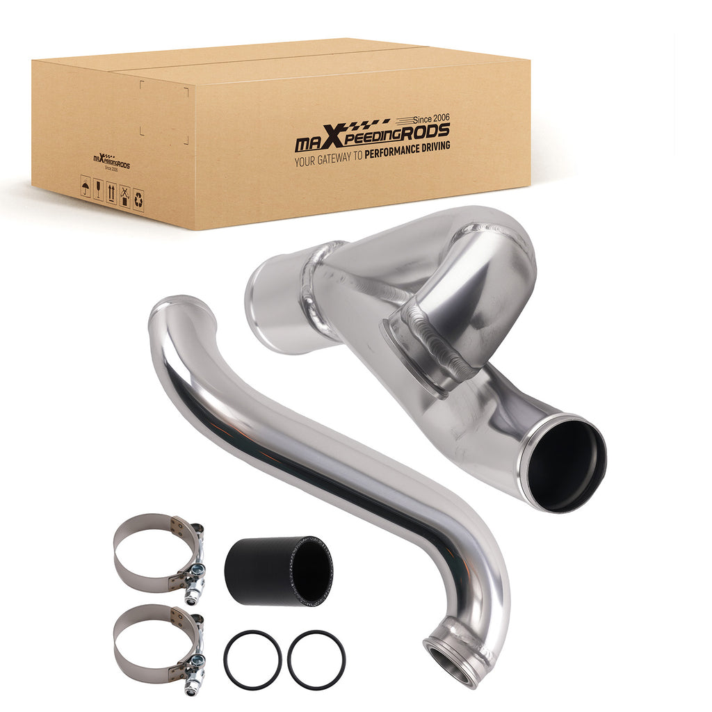 2 Aluminum Turbo Outlet Charge Pipe Kit geschikt voor BMW 335i 335is N54 3.0 3.0L 07-2013