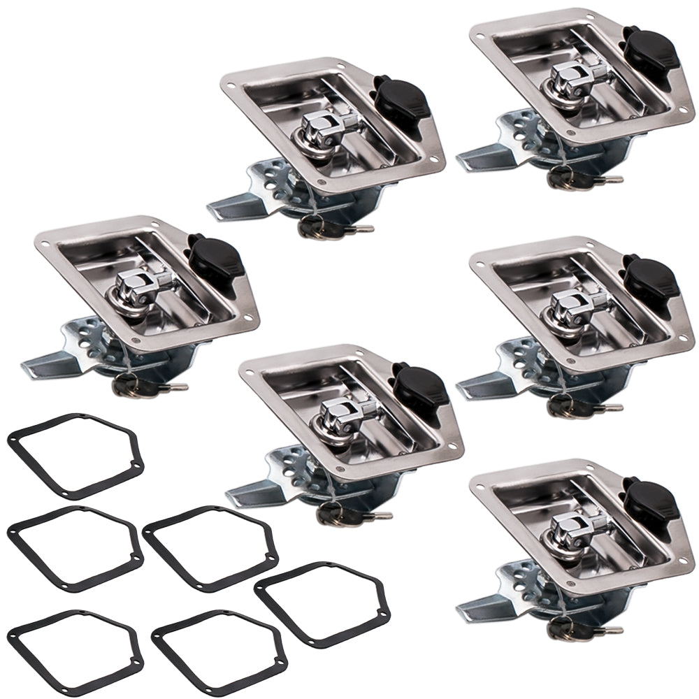 6x Folding T-Handle Lock Toolbox Flush Mount