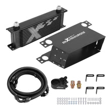 Laad de afbeelding in de galerijviewer, 13-Row AN10 Engine Oil Cooler Kit voor Cars Universal Fit Thermostatic Control