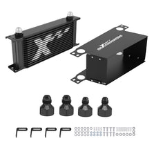 Laad de afbeelding in de galerijviewer, 16-Row AN10 Engine Oil Cooler voor Universal Cars met Corner Brace Kit Aluminum