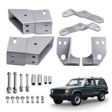 Laad de afbeelding in de galerijviewer, Adjustable Front Track Bar + Control Arm Brackets compatible for Jeep Cherokee XJ 1984-2001