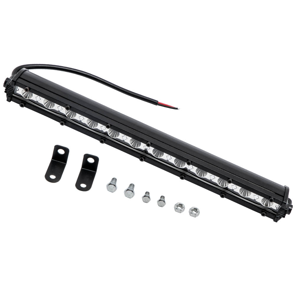 12V 24V LED Work Light Bar Flood Spot Lights Driving Lamps Black voor Offroad Car