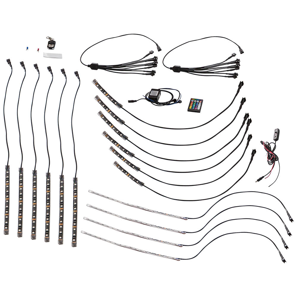 16PCS RGB für Bluetooth verfügbarer LED-Lichtstreifen APP Steuerungssatz
